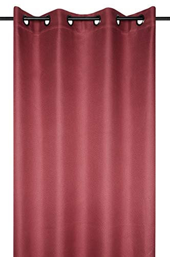 Stof - Rideau - Modèle Copenhague - Rouge - 140x260 cm - 100% Polyester