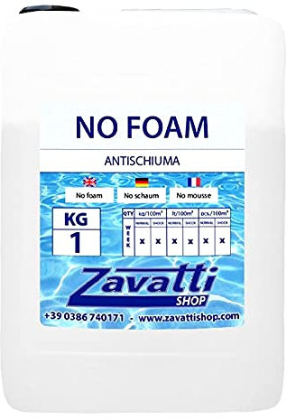 ZAVATTISHOP Anti Mousse pour Piscine - 1 Lt