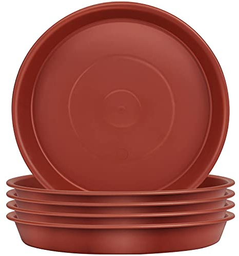 TStarJungle Lot de 5 Soucoupes pour Plantes, Soucoupes pour Pots de Fleurs pour Plantes, Plateaux de Planteur pour Intérieur, Extérieur, Jardin - 36cm