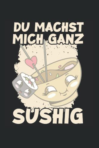 Sushi Koch Notizbuch A5 liniert: Sushi Liebhaber Notizbuch und Kochbuch für Sushi Fans