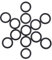 MACHSWON O-Ringe aus Nitrilkautschuk, 15 mm Außendurchmesser, 13 mm Innendurchmesser, 1 mm Breite, metrische Dichtungsringe, O-Ring-Dichtung, O-Ringe, Dichtungsösen, Schwarz, 50 Stück