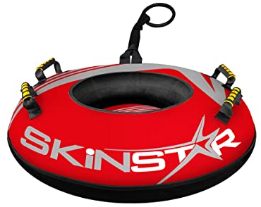 SkinStar Neumáticos de nieve profesionales Snowtube de 70 cm de diámetro, antideslizantes, color rojo