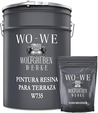 WO-WE Vernice EPOSSIDICA Impermeabilizzazione per TERRAZZA pavimento in calcestruzzo - Grigio basalto 2,5kg