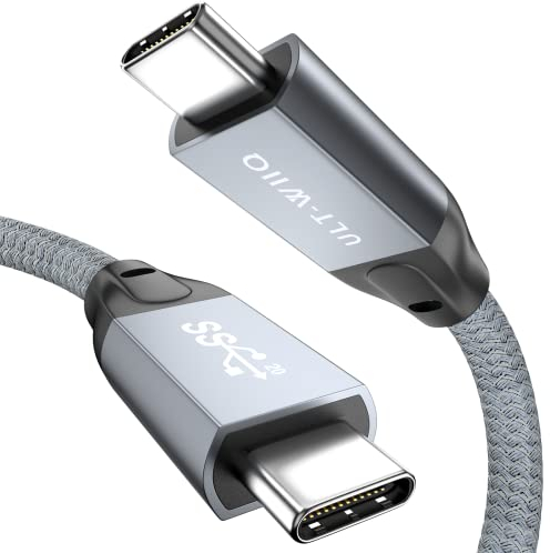 USB C auf USB C Kabel Kurz 30cm, 20Gbps 100W 240W USB C 3.2 Gen2x2 Datenkabel PD 3.1 EPR Schnelllade, 4K@144Hz 2K@240Hz USB C Monitor Kabel für Laptop, Handy, Tablet, SSD, Power Bank, Steam Deck