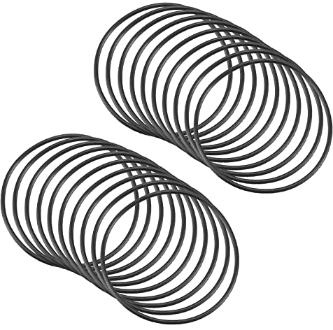QUARKZMAN 20 Stücke Nitrilkautschuk Nitrilring Gummiringe Dichtungsring 30mm x 28mm x 1mm für Wasserhahn Klempner Reparatur Dichtung Verbindung, Schwarz