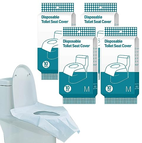 40 Stück Einweg-Toilettenauflagen – Extra weich & wasserdicht | Hygienische Sicherheit für Familien, Schwangere & Kinder(Blau pro)