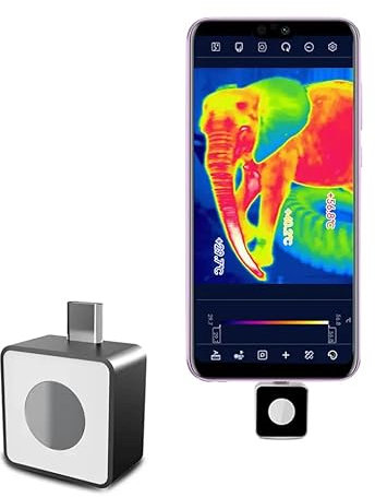 NOYAFA Thermal camera NF-583 160 * 120 IR Compact Thermal Camera for Android Cellphones 25hz, HD Resolution, -15°C to 600°C, 6 color palette effects