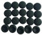 SWITCH Silikon Tastenkappen Set - Low Profile Thumbsticks Grip Caps - Schwarz (20 Stück) für Switch JoyCon Spielkonsole Gamepad