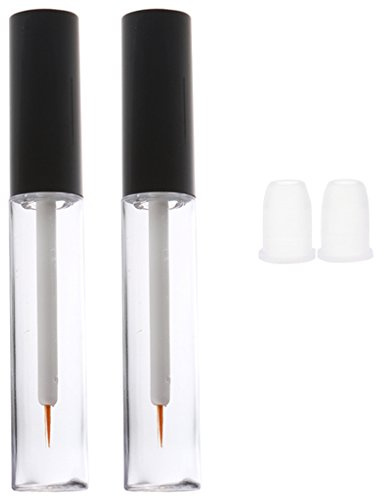 2 Stück 10 ml leere flüssige Eyeliner-Flaschen Tube Lippe Wimpern Öl Behälter