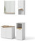 Vicco Badmöbel-Set Marelle, Badezimmerschrank-Set, Weiß/Artisan-Eiche, 4 Teile