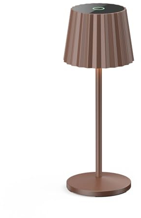 Lindby Dimmbare LED Akku Tischlampe kabellos mit Touchsensor, aufladbare tragbare Tischleuchte für innen außen Outdoor IP54 Lampe Garten