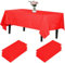 Newthinking Einweg Party Tischdecken, Rechteckig, 137 x 274 cm, 4 Stück, Kunststoff-Tischdecke für Party, Hochzeit, Grillen,Picknick, Weihnachten (Rot)