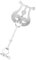 VICASKY Piccolo Pupitre portable pour partitions de musique Pinces à lyre en métal Porte-notes pliable de rechange pour joueurs de Piccolo