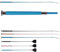 NETPROSHOP Dressurgerte oder Springgerte Comfy 100/120cm oder 65cm, Groesse:100 cm, Farbe:Himmelblau