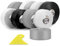 Bokaiya Sigillante Impermeabile, 11m*38mm Battiscopa Morbido PVC Sigillante Autoadesivo Nastro, Impermeabile, Antiolio e Antimuffa Utilizzato per Piastrelle da Cucina/Bagno, Mobili (Grigio)