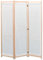 Sufrk 3-teiliger Raumteiler Creme 120 x 170 x 4 cm Stoff Paravent Innen Trennwand Raumteiler Modern