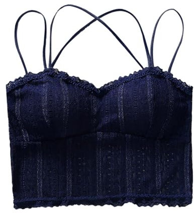 Generico Seno in Silicone Reggiseno A Fascia con Ferretto Reggiseni Sostegno per Donne Cintura Regolabile Reggiseni a Copertura Totale Comodi Reggiseni Senza Reggiseno Sportivo (Blue, One Size)