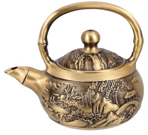 SHOWERORO Retro Teapot Ornament Mini Modeling Adornment Vintage Tea Kettle Decor