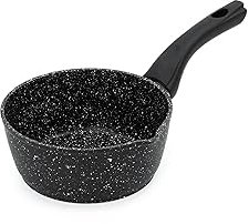 Heavy Gauge Non-Stick Milk Pan, Saucepan & Tea Pan - Durable Boiling Pot for Milk and Sauces (Aluminium, 16cm)