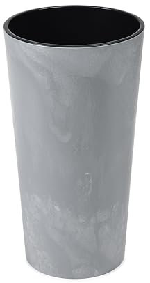 Tymar Macetero alto interior, macetero grande, maceta (hormigón; diámetro de 40 cm)