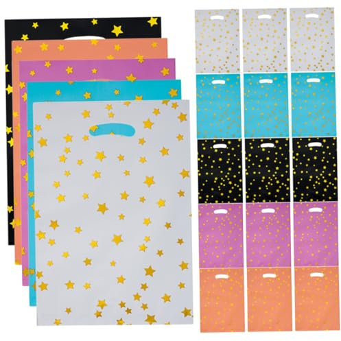 MAGICLULU 50stücke Bonbonbeutel Schokoladenpapier Leckerlihalter Partygeschenktüten Keksverpackungsbeutel Bäckerei-kekstüte Leckerli-tüte Hochzeitsgeschenktüten Pe-material Faltbar