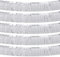 5 Stück 10 Füße Silber Fransen Girlande Metallic Wand Metallic-Folien Hängende Lametta Fringe Banner für Parade Schwimmt, Geburtstag Partydekor Hochzeit Weihnachten Neujahr Dekoration (Silber)