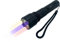 Berger + Schröter | Dreifunktions LED-Taschenlampe, Weiß, 940nm IR, 395nm UV Schwarzlicht, 25 mm Durchmesser, Aufladbar inkl. Akku, mit Gürtelclip