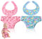 NHQ 4 Stück Puppenlätzchen und Puppenwindeln für Babypuppen,mit Farbenfrohen Spielzeugmotiven,Puppenzubehör,Baby Born Windeln,Wiederverwendbare Windeln