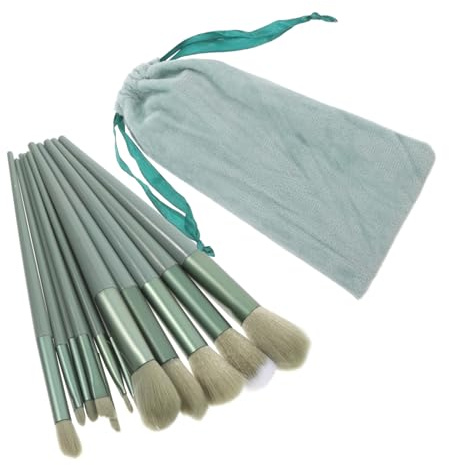 VALICLUD Make-up-pinsel mit Kunststoffgriffen und Tasche für Puder und Kosmetik Schönheitsbedarf Erfüllend Langlebige Borsten Waschbar und Reinbar
