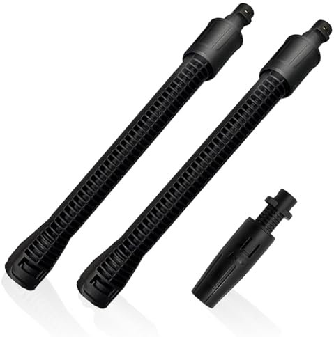 2PCS Spray Lance Extension for Karcher Pressure Washer Accessory with Adjustable Nozzle - Replacement Spray Gun Extension Wand Compatible with Karcher Pressure Washers K2-K7