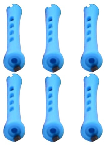AMSLSIU 6 Pcs Hairdressing Roller Durability Fool-style for Operation Assorted Colors Hair Curler Magnetic for Short Medium Hair, 7 blue, 6Pcs