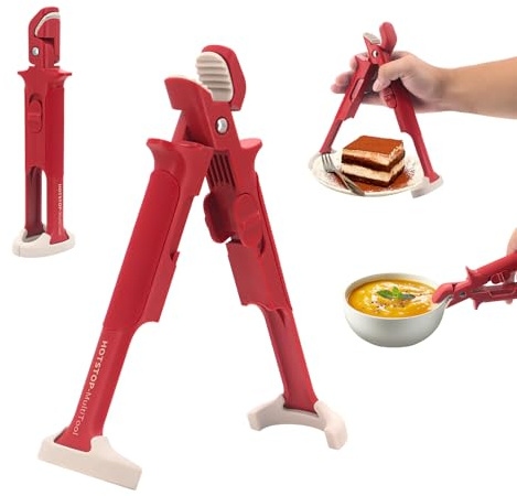 Schüssel Clip,2 in 1 Silikonzange Anti Heiße Klemmen,Zange für Heißluftfritteuse für Ofen, Mikrowelle, Luftfritteuse und Dampfgarer