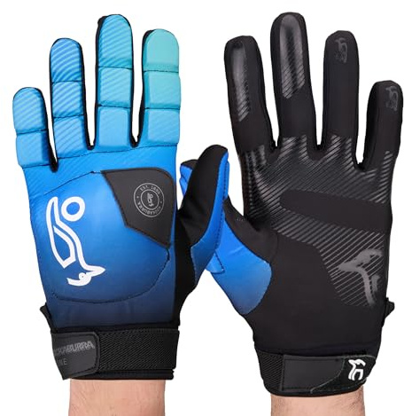 Kookaburra Clone Hockey-Handschuh, Größe L, Leichter Schutz, gummierte Handfläche, blau