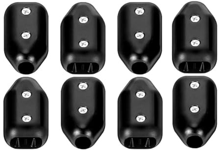 Aniyaa 3/8 Inch Plastic Rope Clamp 8Pcs Reusable Cord Connector for 7-8 mm Nylon or Braided Clamps