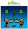 Ecoshirt Aufkleber Fork Fox 32 SC Performance 2017 AM83 Aufkleber Decals Autocollants Adesivi Forcela Gabel Fourche, grau grün
