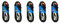 PROEL BULK250LU20 - Set da 5 Cavi audio bilanciati professionali con connessioni Cannon XLR 3P Maschio a Cannon XLR 3F Femmina da 20mt, Nero (BULK250LU20-20mt - 5 Unità)