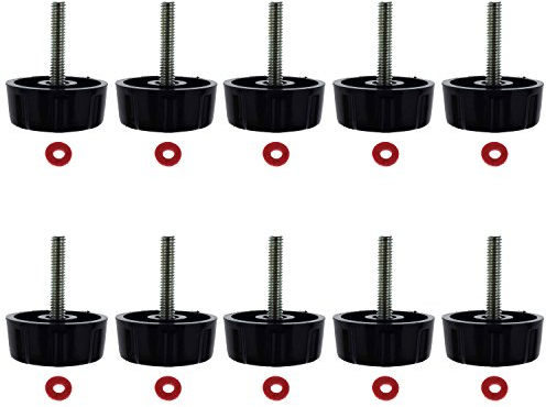 Kasteco 10 Stück Schrauben Muttern Kappen für Angelrollen Knauf Power Handle Grip