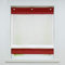 Joyswahl Voile Ösenrollo Transparenter Raffrollo mit Farbiger Blende »Irene« Schals Fenster Gardine mit Hakenaufhängung, ohne Bohren BxH 80x155cm Bordeaux 1 Stück