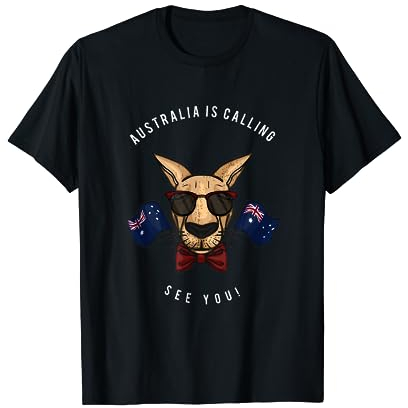 Australien is calling Abschiedsgeschenk Backpacker T-Shirt