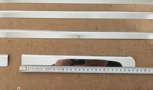 mne parts Tiras de ventana de acero inoxidable para puerta corredera doble Mercedes Vito W447 2014+, distancia entre ejes media L1-L2