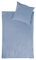 jilda-tex Bio-Bettwäsche Stone-Washed Renforce Lissabon 100% Bio-Baumwolle Knitterlook Stehsaum Bügelfrei Uni Leinen-Optik Bügelfrei Made in Green (Himmelblau, 135 x 200 cm)