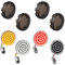 QUASCO LED Blinker Einsätze 1157 vorne + 1156 hinten Blinker mit Rauchglas Abdeckung für 2 Zoll Bullet Gehäuse kompatibel mit Harley Dyna Sportster Softail Road Street Glide Road King Cruiser Turing
