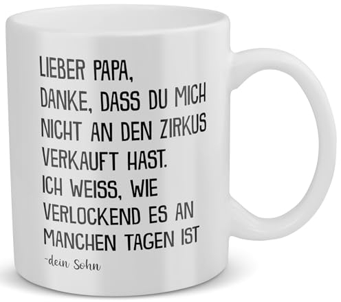 22Feels Vater Sohn Tasse Papa Geschenk Vatertag für Papi Geburtstag Idee Vati Spruch
