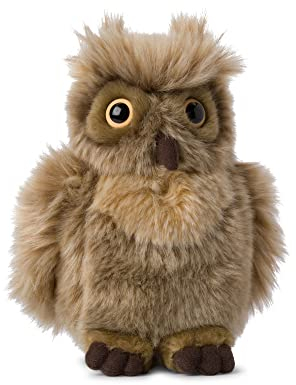 WWF 01108 - Plüschtier Uhu, lebensecht gestaltetes Kuscheltier, ca. 25 cm groß, wunderbar weich und kuschelig, Handwäsche möglich