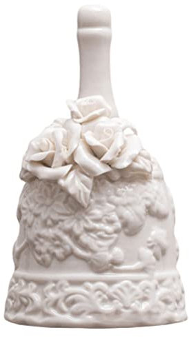 VICASKY Keramik Glocke Ornamente Hand Anruf Jingle Bell Lautes Klingeln Für Benachrichtigung/büro