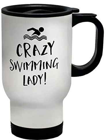 Shopagift Crazy Swimming Lady Travel Mug Cup