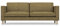 COMFORTLY 3-Sitzer-Sofa-Schonbezug, handgefertigt, kompatibel mit Karlstad-Couch, nur Bezüge (Krone – Olive)