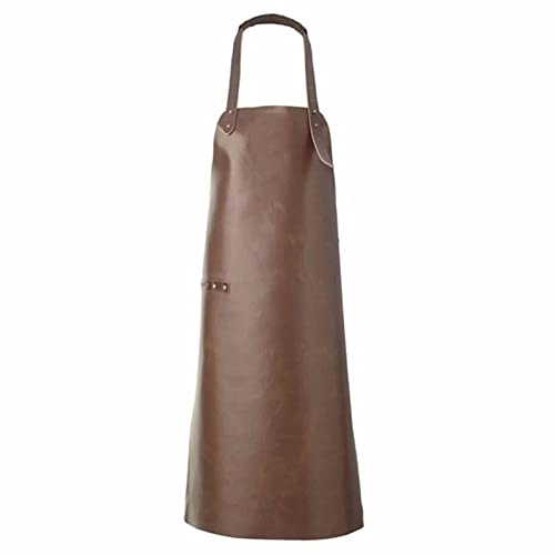 FYYSJW Delantal De Cuero, Delantal De Carpintería para Hombres Y Mujeres, Delantal De Peluquero De Chef Multifunción para Cocina, Barbacoa, Lavavajillas,Café,24X34