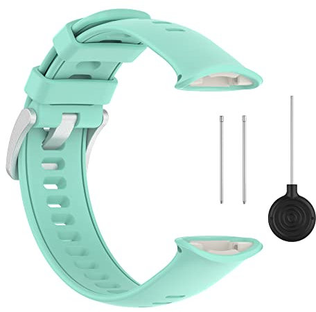 yanghongyua Silikonarmband für Polar Vantage V2, mit Werkzeugen und Clips, Armband mit Metallschnalle für Polar Vantage V2. (bläuliches Grün)