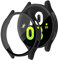 PC Duro Funda Compatible con Samsung Galaxy Watch 5 Bluetooth 40mm 44mm/LTE 44mm, Carcasa Protectora Antiarañazos Vidrio Templado Protector de Pantalla, Negro 40mm